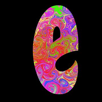 Monogram Tie Dye Initial Letter E Sticker for Sale by Lartheviking