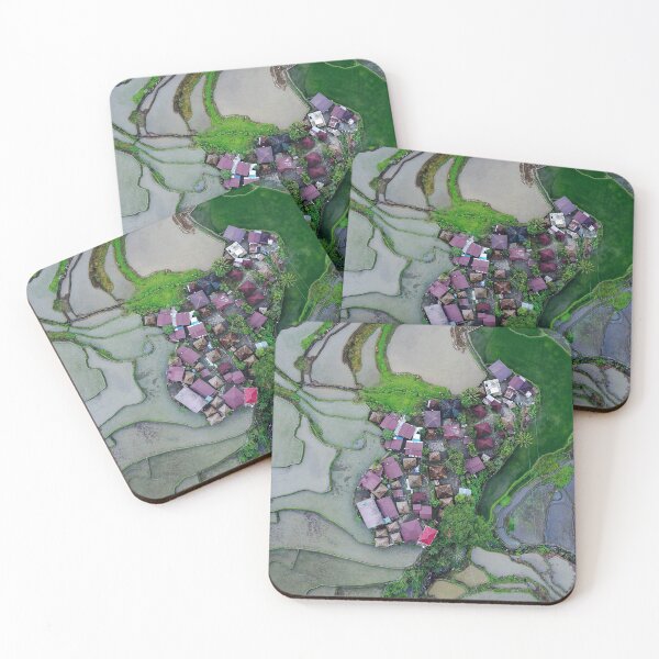 Item preview, Rice terraces' village designed and sold by QualtaghArt.