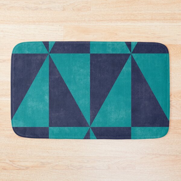 Item preview, Geometric Triangle Pattern - Turquoise, Blue Concrete designed and sold by Zoltan Ratko.