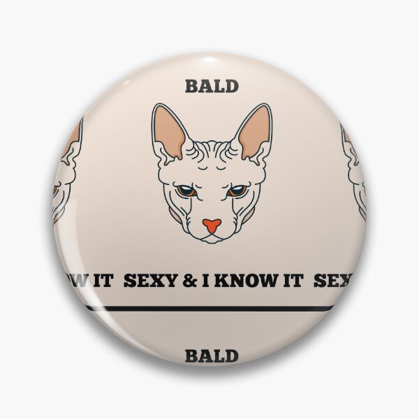 Item preview, bald cat designed and sold by WOWSOMETHINGNEW.