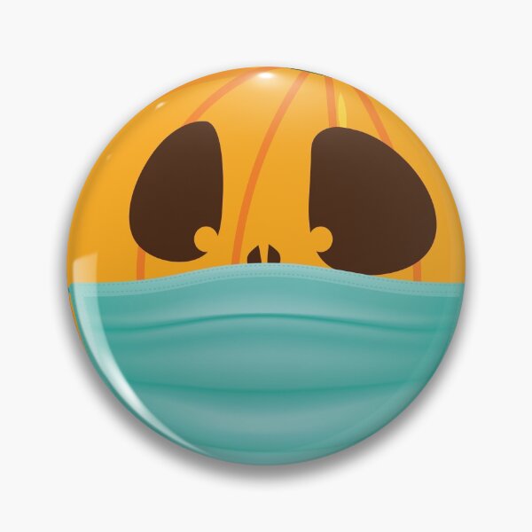 Item preview, Funny Halloween Pumpkin Wearing a Mask, Pumpkin  2020 designed and sold by redodaha.