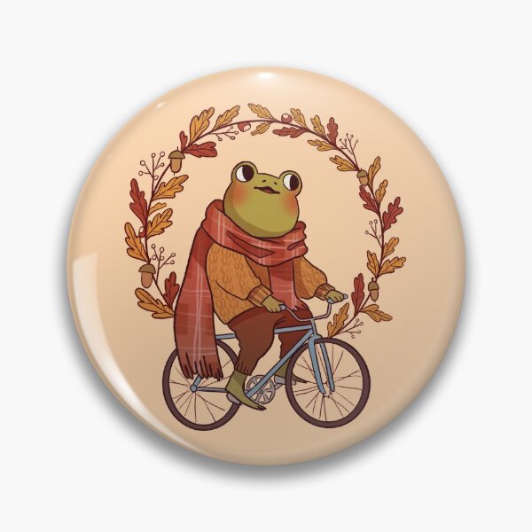 Artikelvorschau, Frosch auf einem Fahrrad entworfen und verkauft von LanyLevendula.
