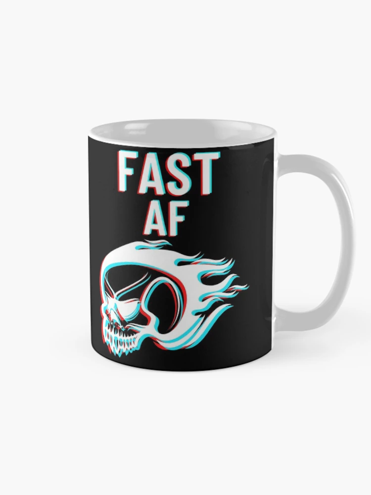 Thumbnail 3 of 6, Coffee Mug, FAST AF (3D effect) designed and sold by RIVEofficial.