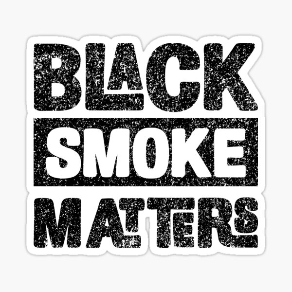 Black Smoke Matters Stickers | Redbubble