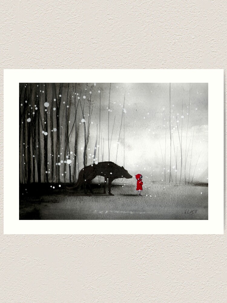Alternate view of Little Red Riding Hood - In Denial Art Print