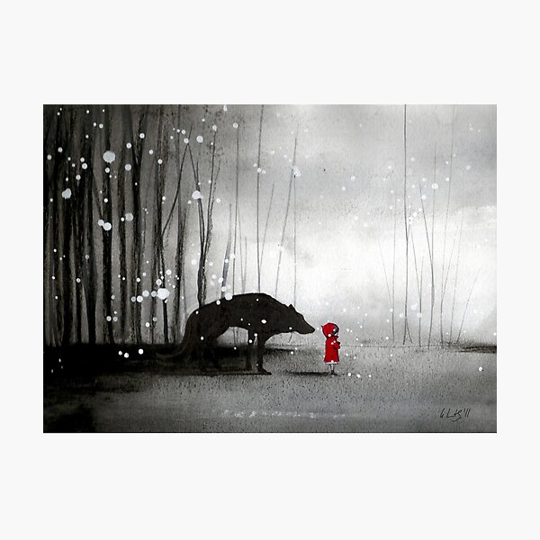 Little Red Riding Hood - In Denial Photographic Print