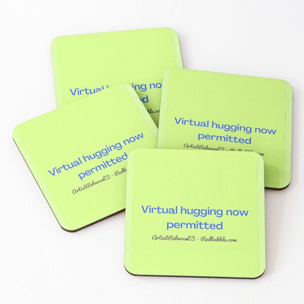 Item preview, Virtual hugging  now permitted  designed and sold by ArtistRebeccaLS.