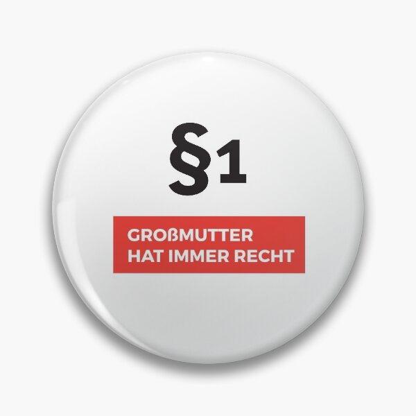 Item preview, Paragraf 1 Großmutter hat immer Recht designed and sold by betternotes.