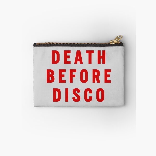 Item preview, Death Before Disco (Stripes) movie sweater statement designed and sold by Hecksploitation.