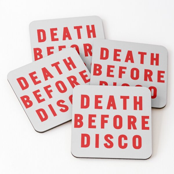 Item preview, Death Before Disco (Stripes) movie sweater statement designed and sold by Hecksploitation.