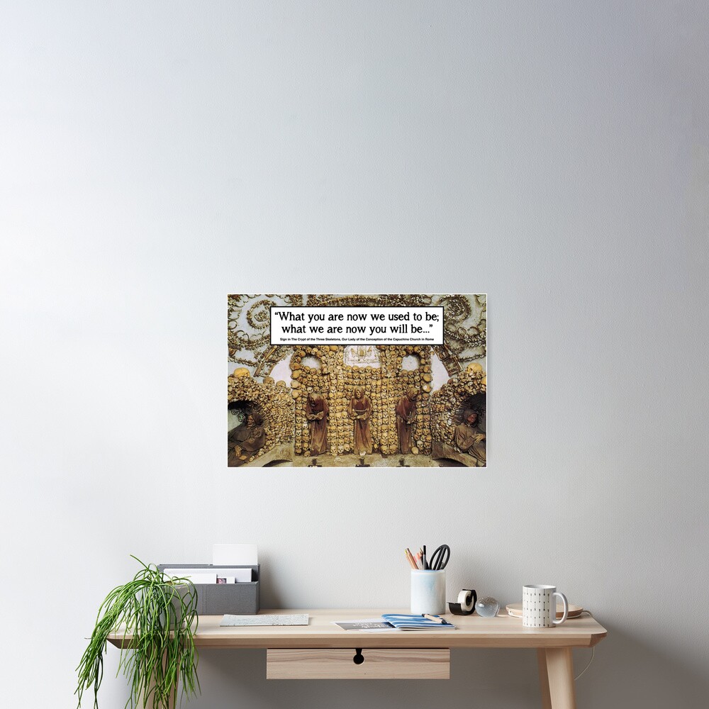 Memento Mori - Rome Bone Church Poster