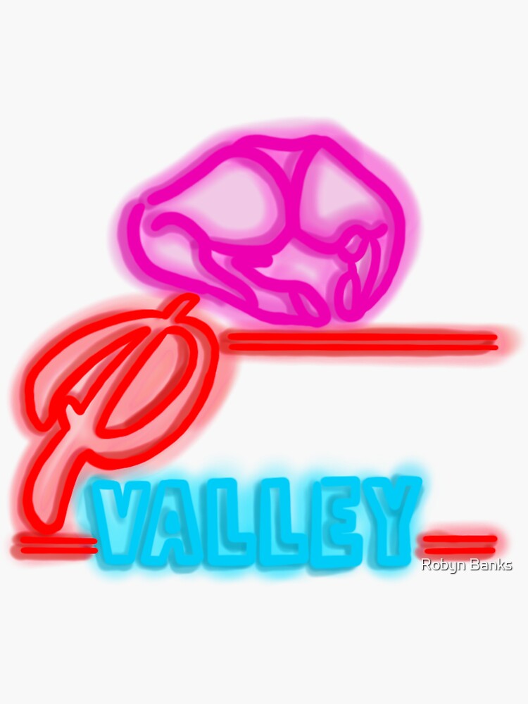 Thumbnail 3 of 3, Sticker, P-valley logo designed and sold by Rybanks2000.