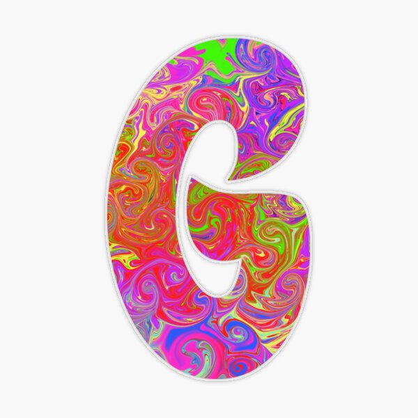 Monogram Tie Dye Initial Letter T Sticker for Sale by Lartheviking