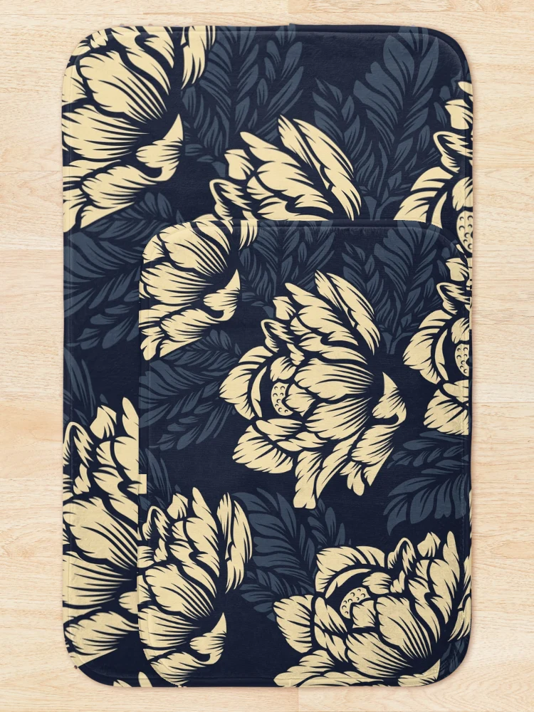 Thumbnail 5 of 6, Bath Mat, Seamless Floral Pattern designed and sold by TSlayerMerch.