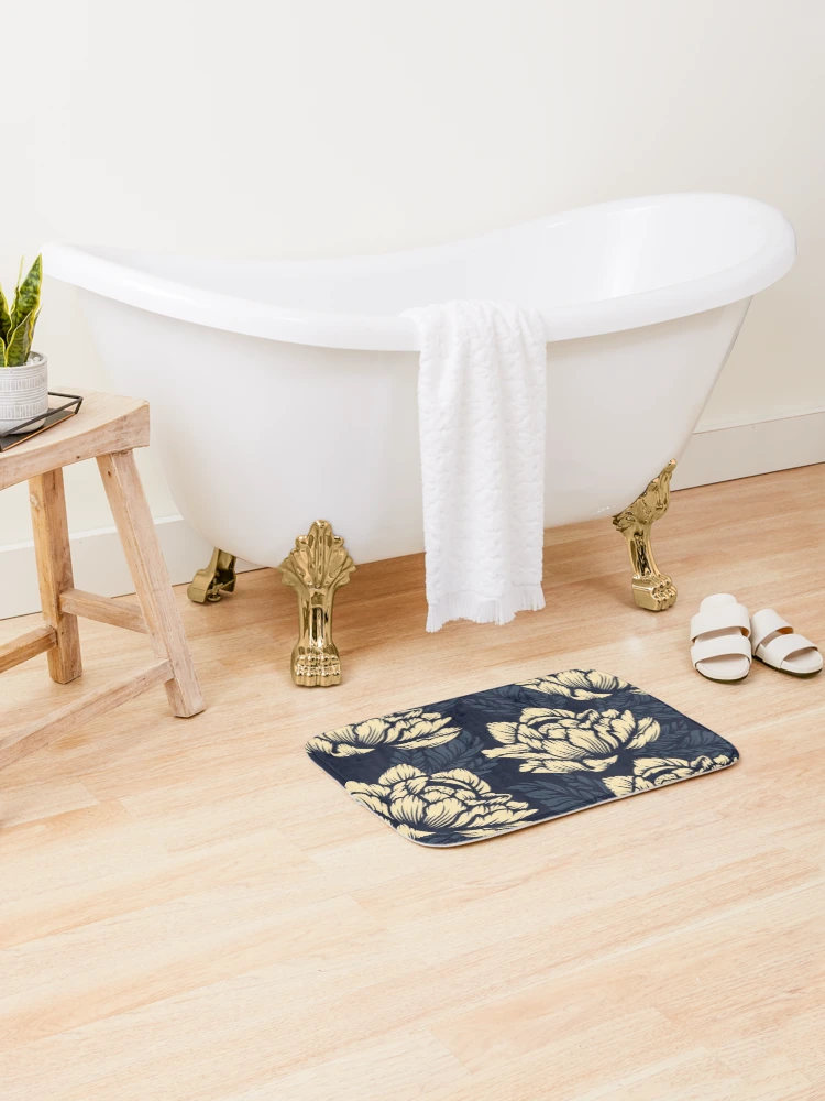 Thumbnail 2 of 6, Bath Mat, Seamless Floral Pattern designed and sold by TSlayerMerch.