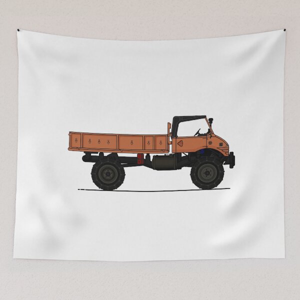 Item preview, Unimog Orange Vector designed and sold by mapurito.