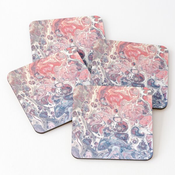 Item preview, Colorful Marble Pattern - Natural Abstract Red and Blue Marble Texture designed and sold by Go-Fun.