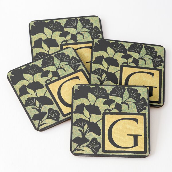 Item preview, Ginkgo Silhouette Illuminated Letter Monogram G designed and sold by magicwoodwrkshp.