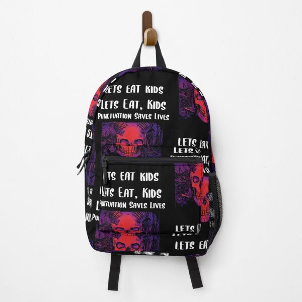 Item preview, Let Eat Kids Punctuation Saves Lives Skeleton designed and sold by Braxton Tanaka.