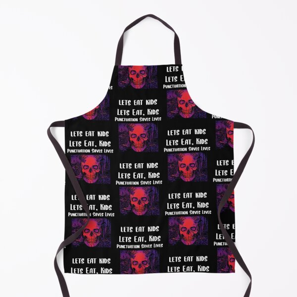 Item preview, Let Eat Kids Punctuation Saves Lives Skeleton designed and sold by Braxton Tanaka.