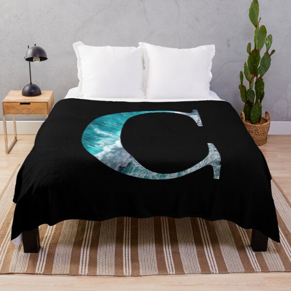Item preview, Letter C Blue Ocean Waves Alphabet designed and sold by Sour Soul.