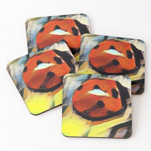 Aperçu de l'œuvre Peinture colorée coccinelle créée et vendue par StephanieCAD.