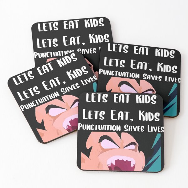 Item preview, Lets Eat Kids Punctuation Saves Lives Vampire designed and sold by Braxton Tanaka.