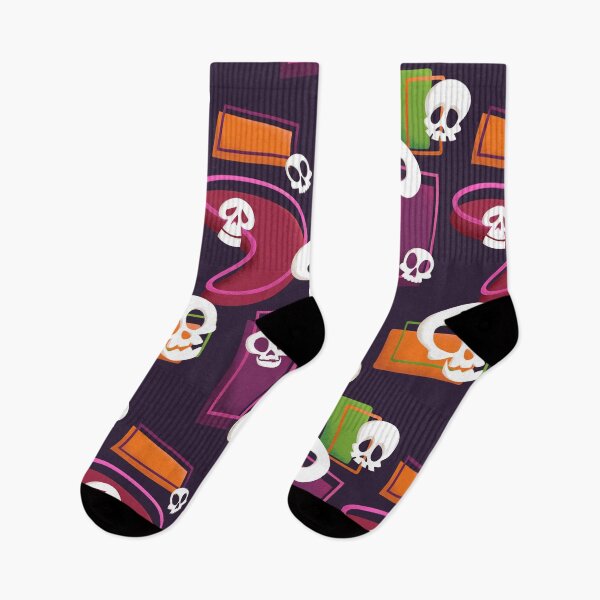 Item preview, Retro Skull Pattern - Pink designed and sold by Rebecca Navarre.