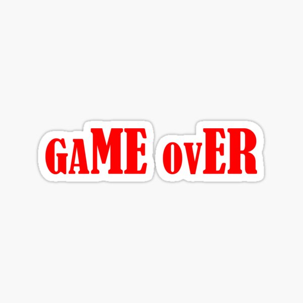 Item preview, Game over, gamer designed and sold by Kristikniceart.