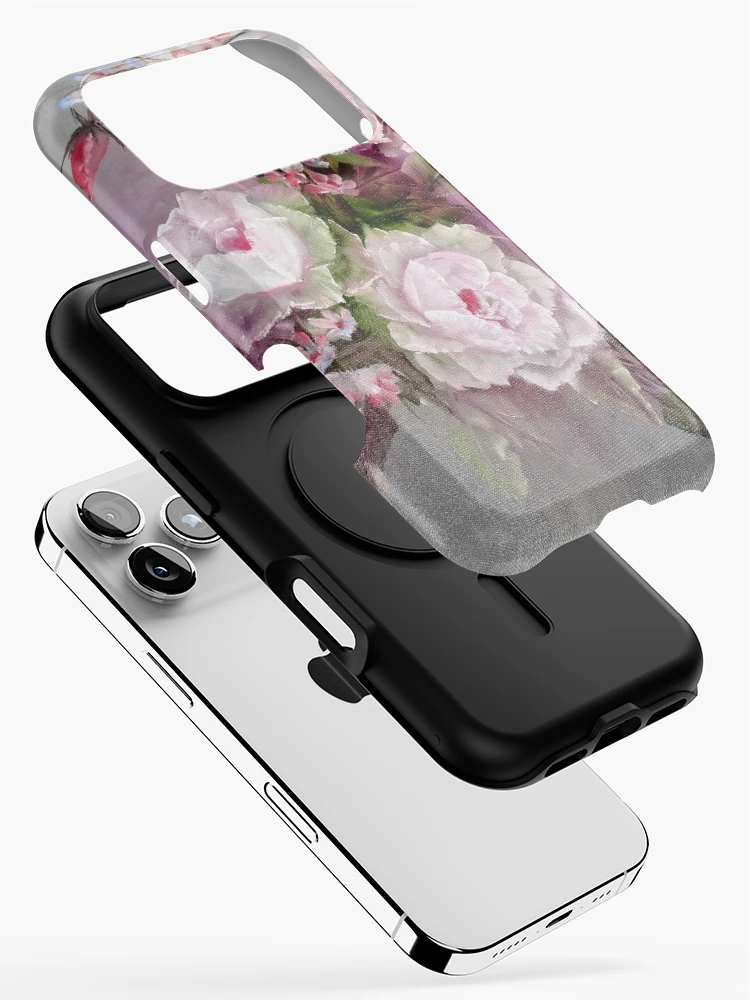 Thumbnail 2 of 4, iPhone Case, Pink Roses designed and sold by DiensDesign.