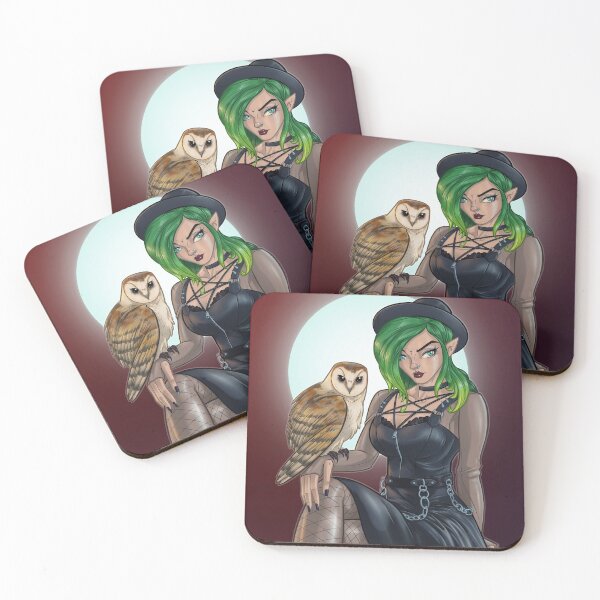 Item preview, Witch & Owl Pinup designed and sold by Powers Art.