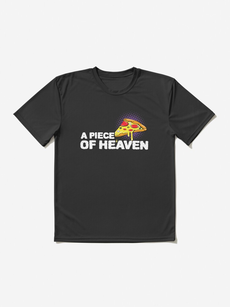 Alternate view of A piece of pizza design Active T-Shirt