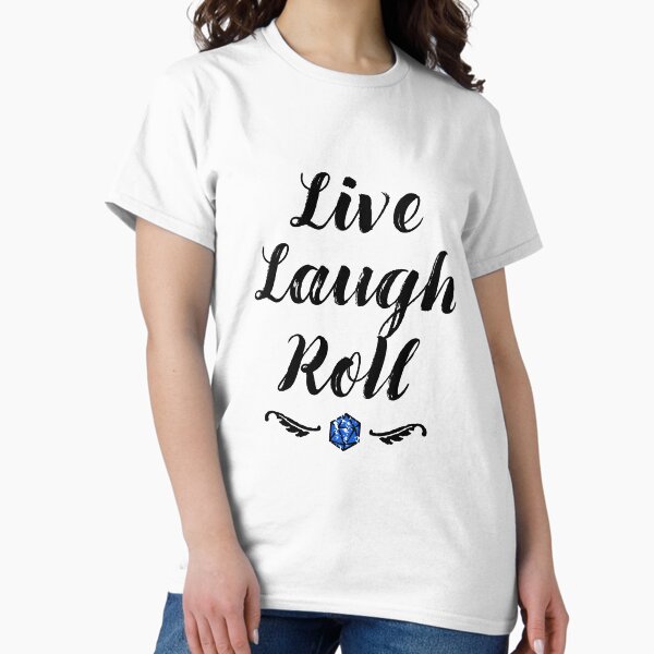 Item preview, Live Laugh Roll DnD Gift designed and sold by Cute N' Nerdy Shop.