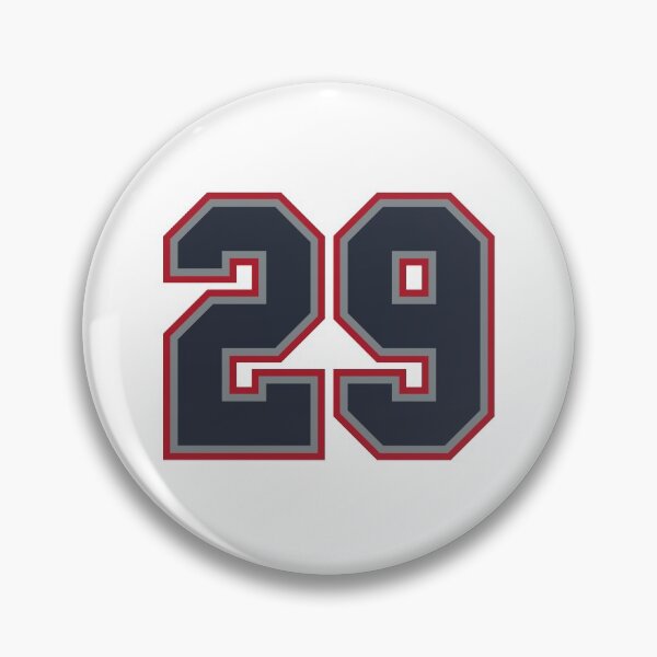 Item preview, 29 Navy Grey Red Sports Number Twenty-Nine designed and sold by HelloFromAja.