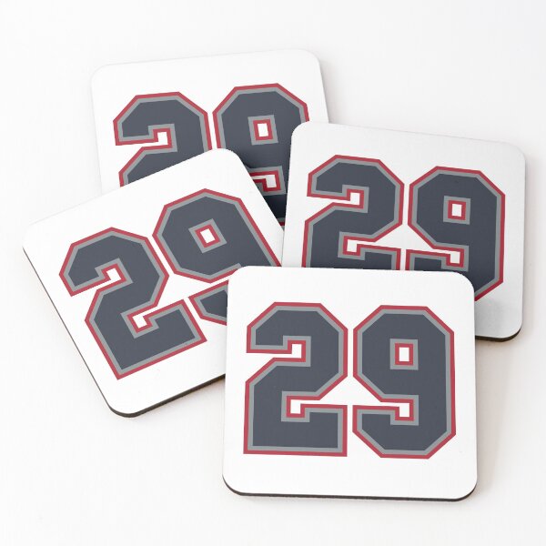 Item preview, 29 Navy Grey Red Sports Number Twenty-Nine designed and sold by HelloFromAja.