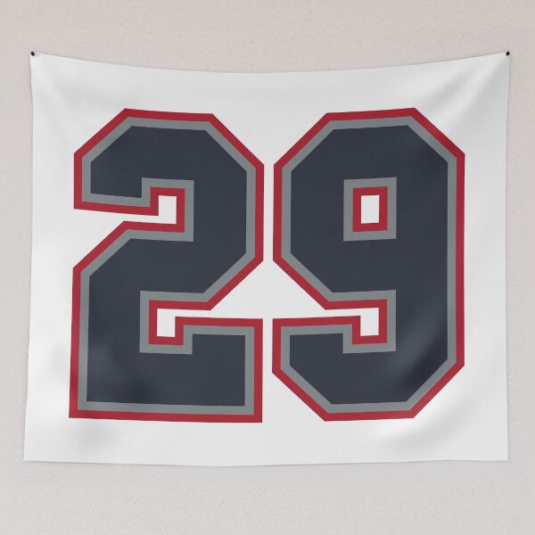 Item preview, 29 Navy Grey Red Sports Number Twenty-Nine designed and sold by HelloFromAja.
