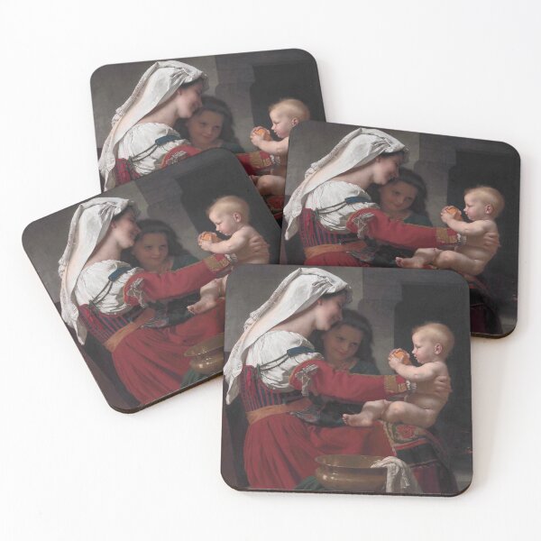 Item preview, Maternal Admiration: The Bath (1869) - William Bouguereau  designed and sold by SALON DES ARTS.