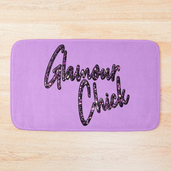 Item preview, Glitter lettering Glamor Chick in lilac purple - purple aesthetic designed and sold by GlamourChick.