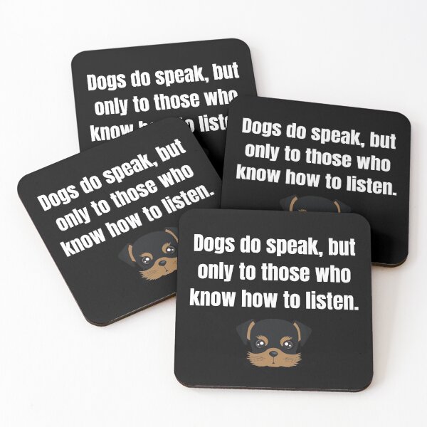 Item preview, Dogs Do Speak Funny Quote designed and sold by Fashion-clothes.