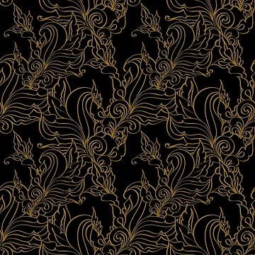 Artwork thumbnail, Gold Fashion Pattern by TSlayerMerch