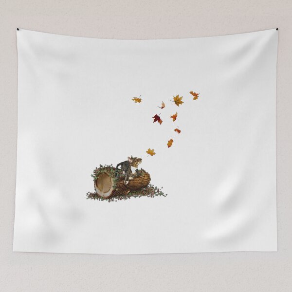 Item preview, Cat in the Fall Woods designed and sold by ProtanDesign.