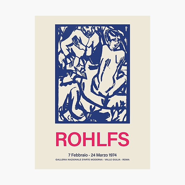 Item preview, Christian Rohlfs. Exhibition poster for Galleria Nazionale d'Arte Moderna in Roma, 1974. designed and sold by PimentonArt.