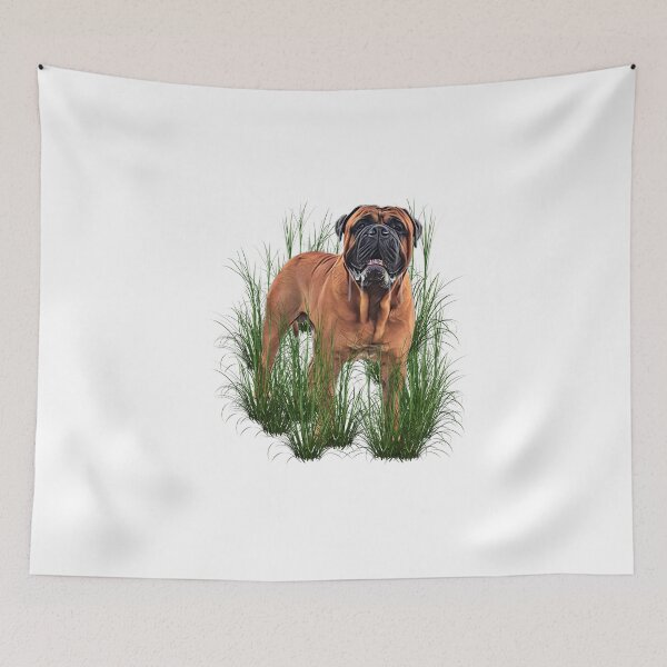 Item preview, Drooling Bull Mastiff in the Grass designed and sold by ProtanDesign.