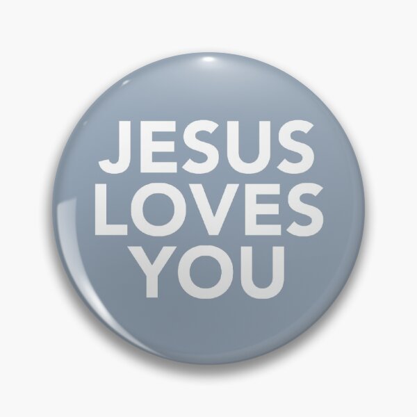 Item preview, jesus loves you (denim)  designed and sold by Anchored  & Co..