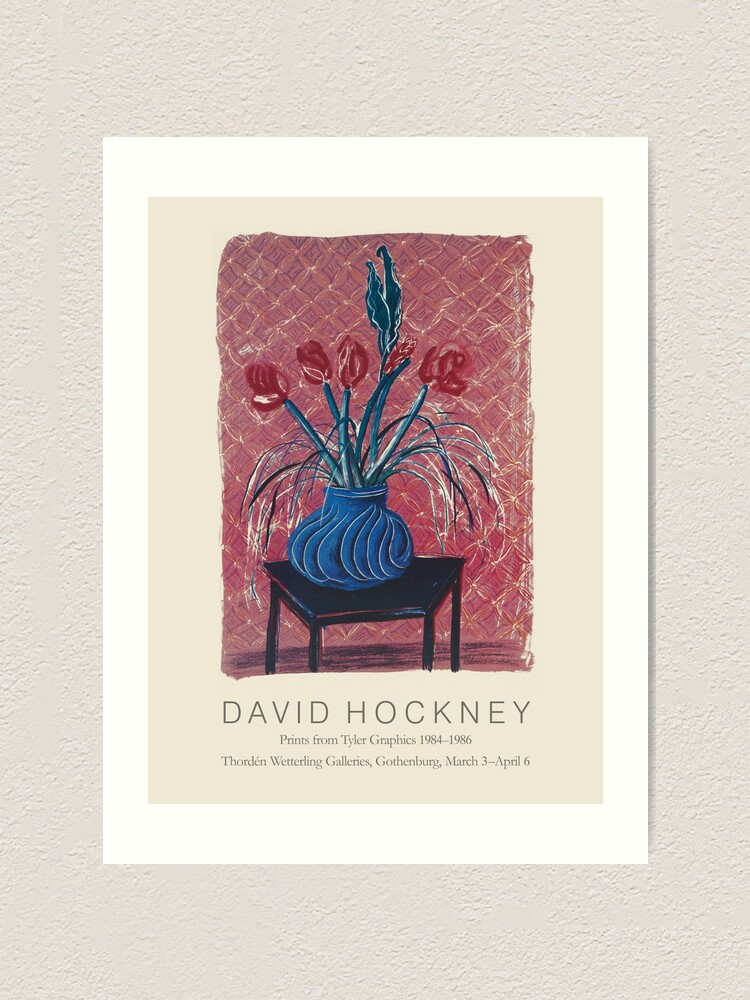 Vintage David Hockney Museum for Moderne Kunst Exhibition Poster (1987,  Framed)