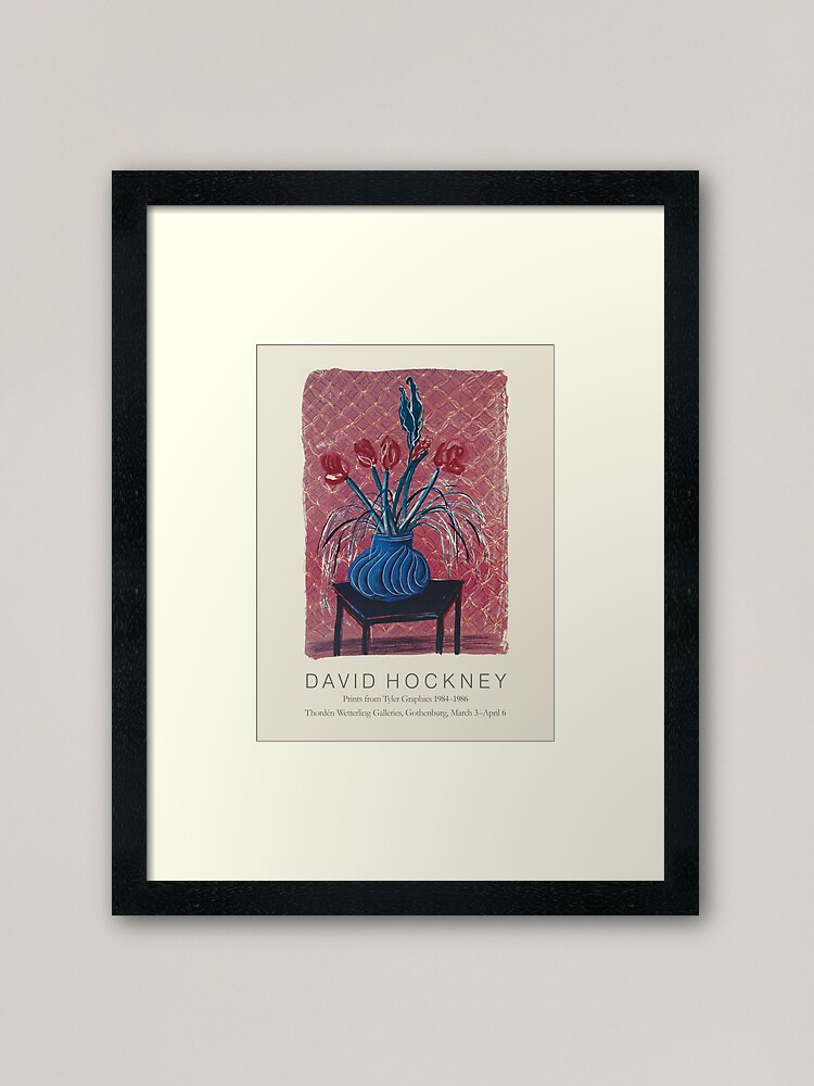 Vintage David Hockney Museum for Moderne Kunst Exhibition Poster (1987,  Framed)