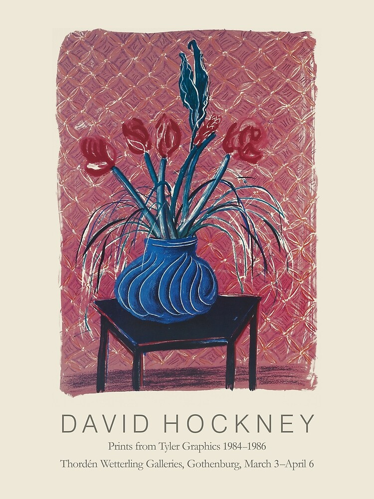 Vintage David Hockney Museum for Moderne Kunst Exhibition Poster (1987,  Framed)