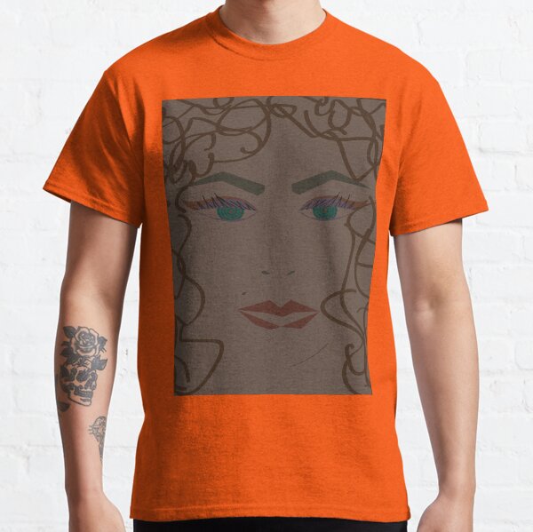 pop art brown black woman Classic T-Shirt