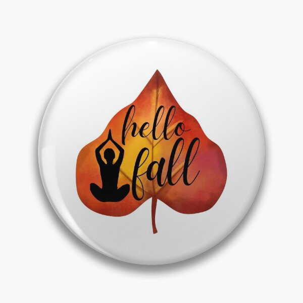 Item preview, Hello Fall Yoga Pose Meditation  designed and sold by Dilabirdy.