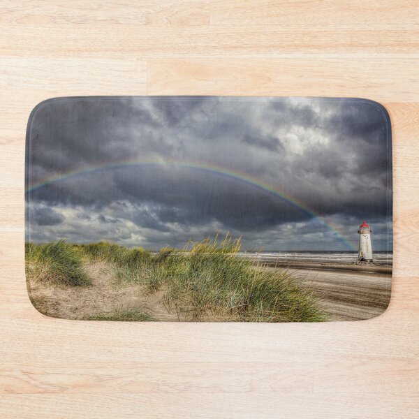Item preview, Rainbow Talacre Lighthouse Flintshire Wales UK designed and sold by AJEvans.